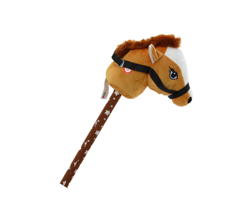 Plush Horse Head On A Stick Hobby Horse Brown Shorthair Horse sounds