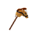 Plush Horse Head On A Stick Hobby Horse Brown Shorthair Horse sounds