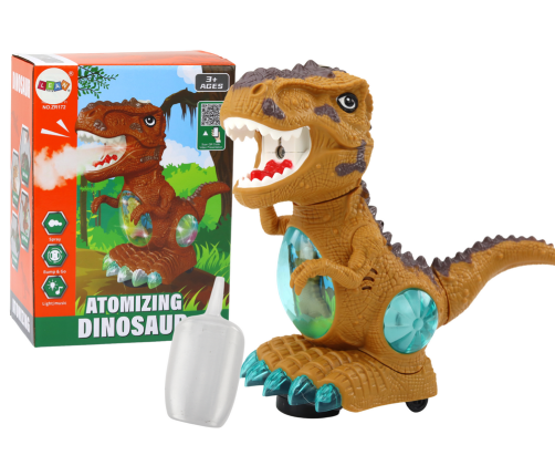 Dinosaur Dancing Obstacle Sensor Lights Sounds Yellow