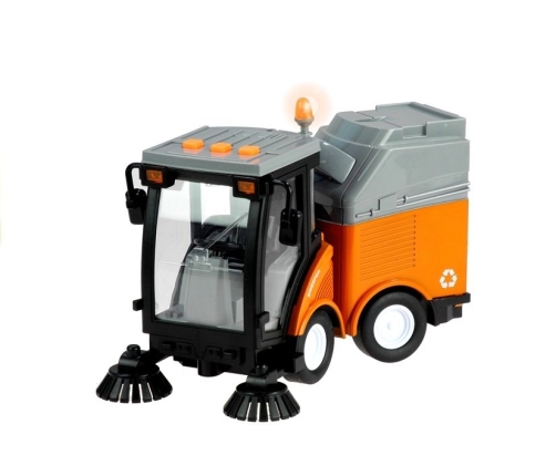 Garbage Truck Sweeper With Moving Elements