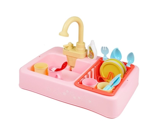 Colorful Sink with Tap Dishwasher with Accesories