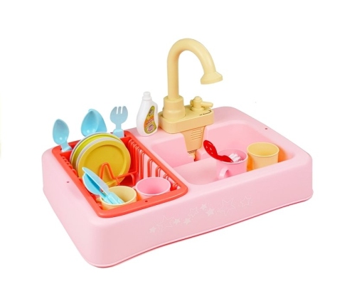 Colorful Sink with Tap Dishwasher with Accesories