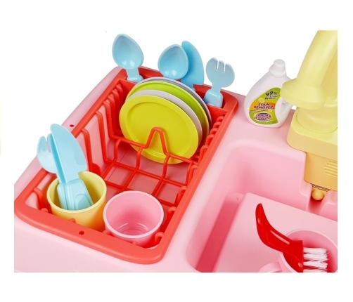 Colorful Sink with Tap Dishwasher with Accesories