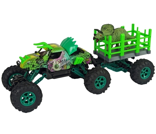 Green Dinosaur Terrain Trailer 1:14 2.4G