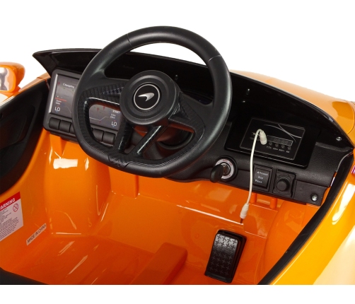 Elektriskā sporta automašīna bērniem McLaren GT 12V Orange Painted