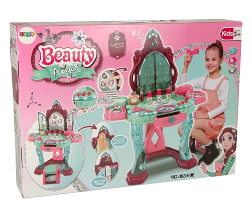 Beauty Set Toilet with Mirror Light Sound Jewellery