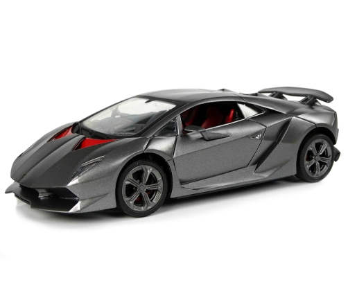 Sports Car R/C  1:24 Lamborghini Silver 2.4 G Lights