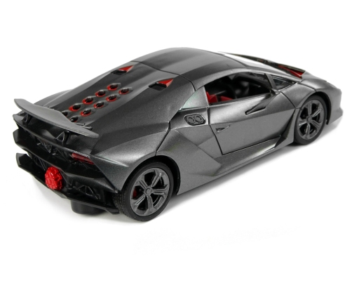 Sports Car R/C  1:24 Lamborghini Silver 2.4 G Lights