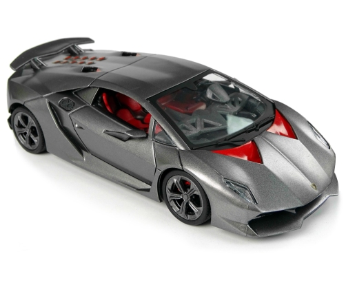 Sports Car R/C  1:24 Lamborghini Silver 2.4 G Lights