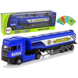 Blue Police Tank Truck 30 cm Long