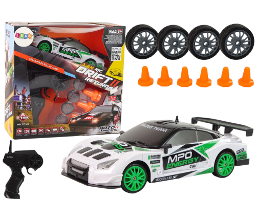 DRIFT Rally Car Set+ R/C remote control and accessories Speeds up to 15 km/h