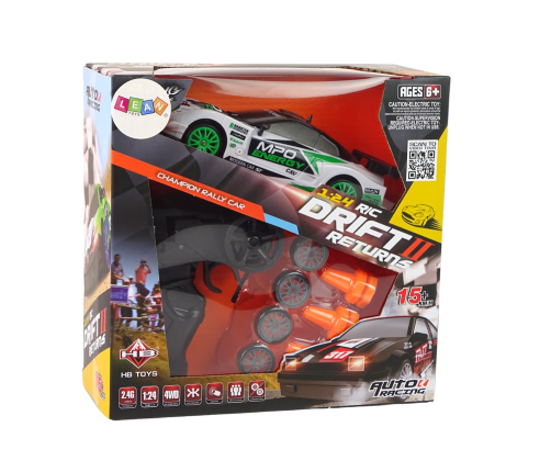 DRIFT Rally Car Set+ R/C remote control and accessories Speeds up to 15 km/h