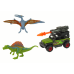 Dinosaurs Figures Car With Rocket Set