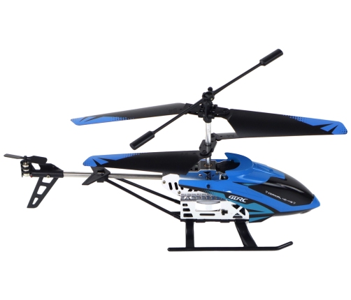 Aluminum RC Helicopter 2.4G Blue 15 Minutes Flight