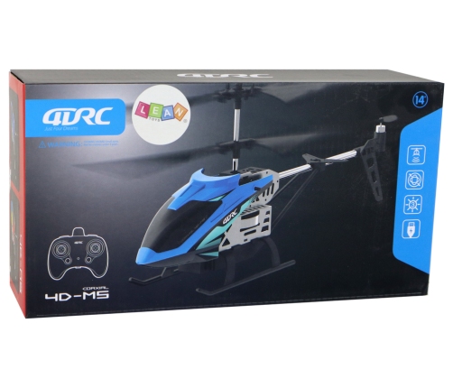 Aluminum RC Helicopter 2.4G Blue 15 Minutes Flight