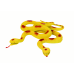 Artificial Rubber Snake Yellow with Red Patches Structural