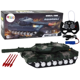 Remote Controlled RC Tank 27 MHz Green