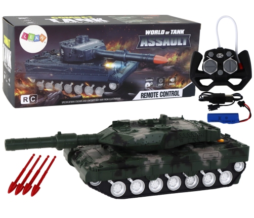 Remote Controlled RC Tank 27 MHz Green