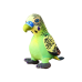 Plush Green Parrot Mascot 20 cm