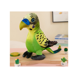 Plush Green Parrot Mascot 20 cm