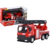 Red Fire Truck With Extendable Ladder Boom