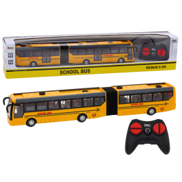 Remote Control Articulated RC School Bus 1:32 Yellow