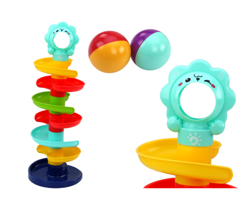 Slide Ball Run Colorful Spiral Tower