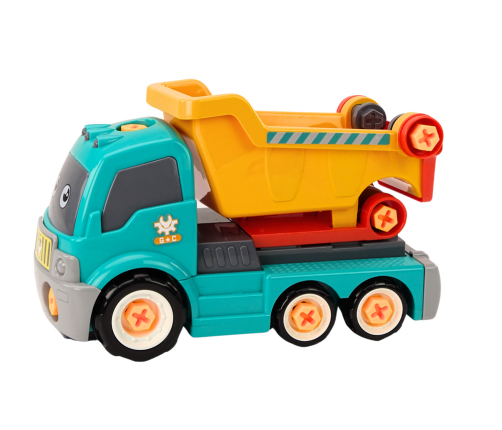 Cartoon Tipper Truck Turning DIY Turquoise