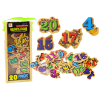 Set of Wooden Number Picture Magnets, 20 pieces