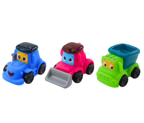 Set of Agricultural Vehicles for Toddlers Rubber Soft