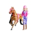 Doll and the Horse in the Barn Set + Accessories Brown