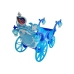 A doll with a wagon and a horse, the Ice Queen carriage