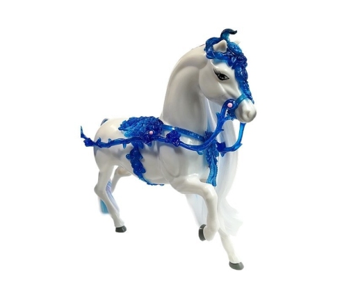 A doll with a wagon and a horse, the Ice Queen carriage