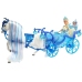 A doll with a wagon and a horse, the Ice Queen carriage