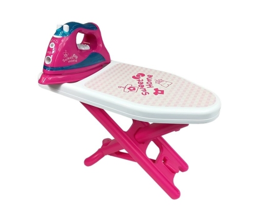 Pink Iron Ironing Set Ironing Board Hangers