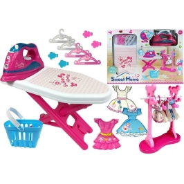 Pink Iron Ironing Set Ironing Board Hangers