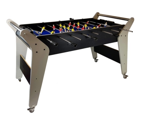 Large Soccer Table Gray Table Football on Wheels