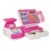 Cash Register Weight Scanner Shopping List Market Pink