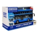 Double-decker Bus with Friction Drive Sound Lights 1:16 Blue