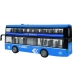 Double-decker Bus with Friction Drive Sound Lights 1:16 Blue