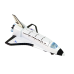 Space rocket with metal spacecraft  Aerospace Light and sound effects PULL-BACK