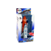 Space rocket with metal spacecraft  Aerospace Light and sound effects PULL-BACK