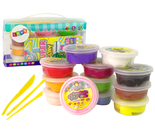 Creative Play Dough Set Cups 12 Colours