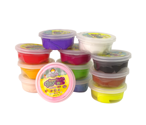 Creative Play Dough Set Cups 12 Colours