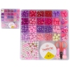 Jewellery Making Bead Set Pink Pendants Clips