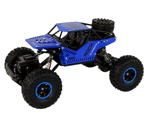 Remote Controlled RC Car 1:16 Black Blue