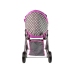 2-in-1 Stroller with Bag Grey Pink Stars