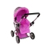 2-in-1 Stroller with Bag Grey Pink Stars