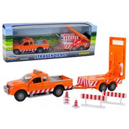 Mitsubishi Pick-up Truck with trailer Light effects 27cm HY0007