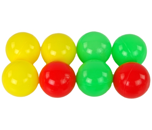 Set of rubber ball bath toys